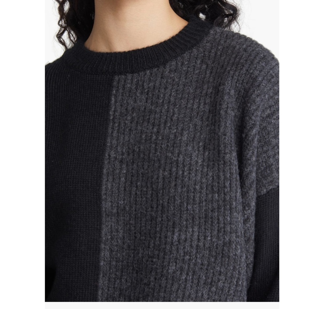 Topshop Rib Panel Crop Sweater! - Picture 4 of 5